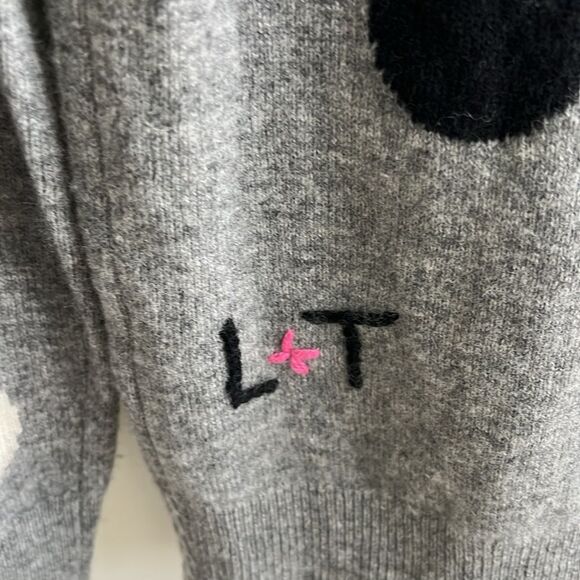 NWOT LABEL + thread L+T Cashmere Wool Mickey Mouse Polka Dot Sweater S - Picture 10 of 12